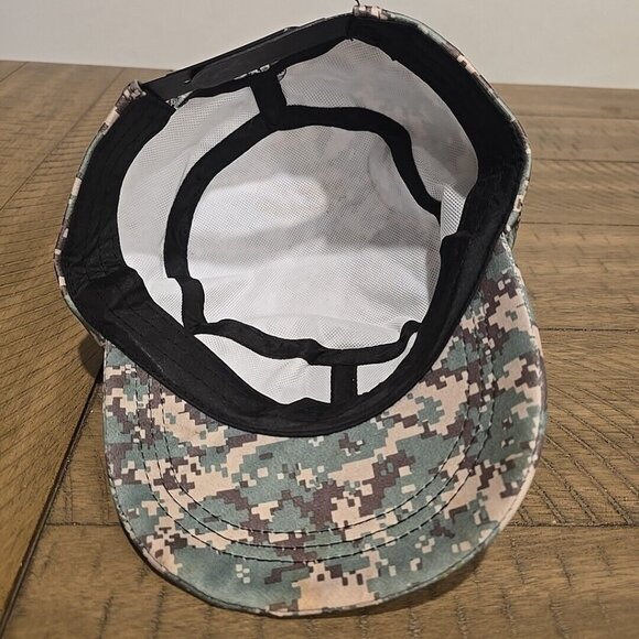 U.S. ARMY STAR PATCH CAP Hat VETERAN ARMY OF ONE Strapback Camo Adjustable - Picture 5 of 5